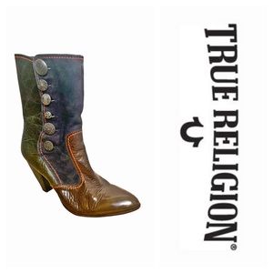 True Religion Hilda Heeled Leather & Suede Boots